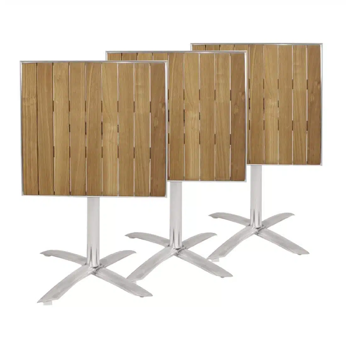 Bolero Ash Flip Top Square Bistro Table 600mm - Image 8