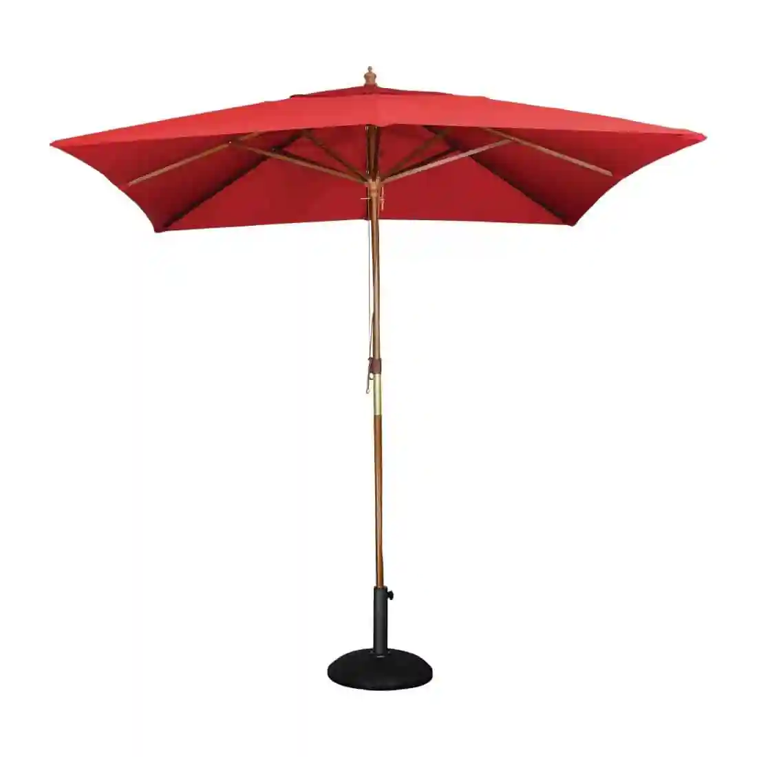 Bolero Square Parasol 2.5m Diameter Red - Image 1