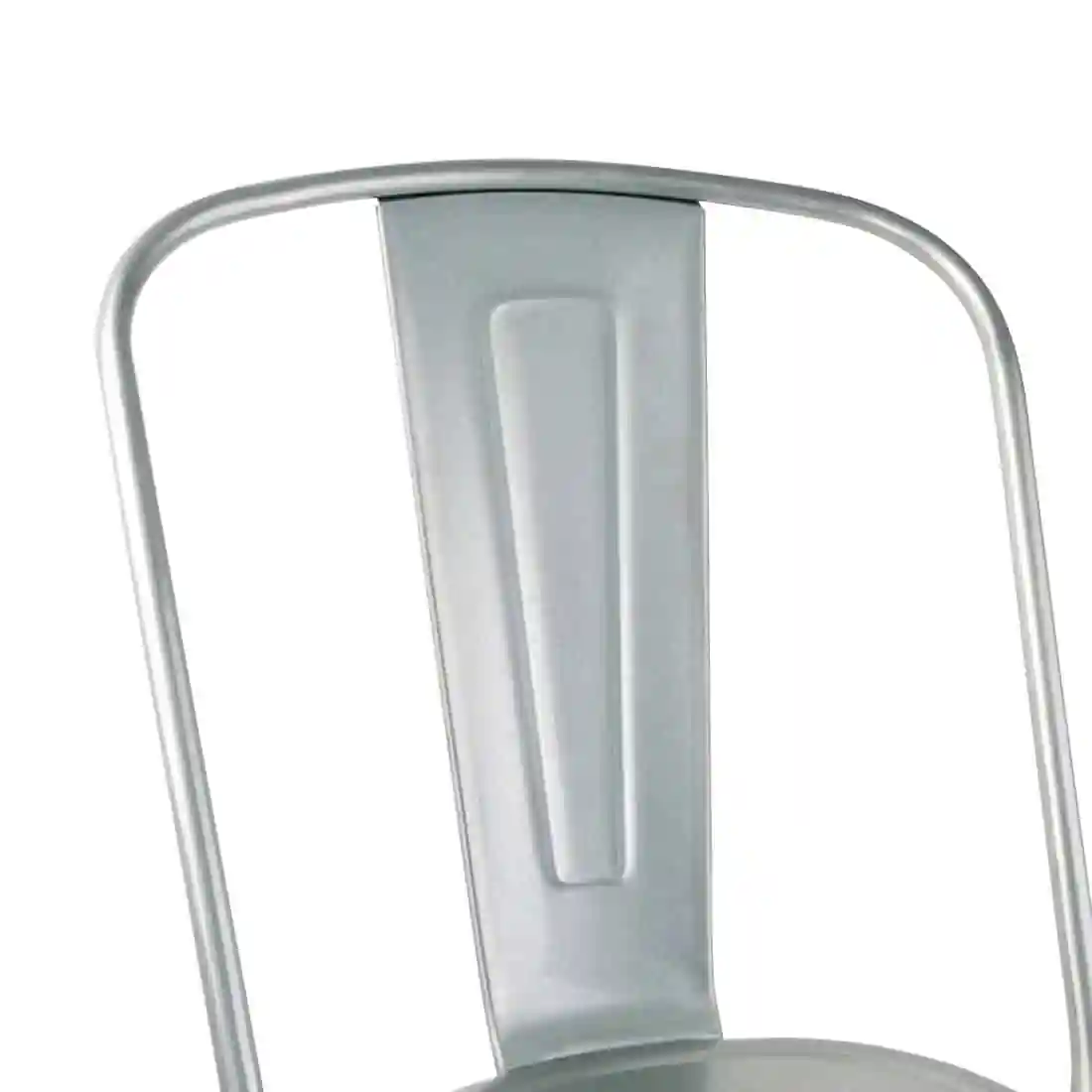Bolero Bistro Galvanised Steel Side Chairs (Pack of 4) - Image 5