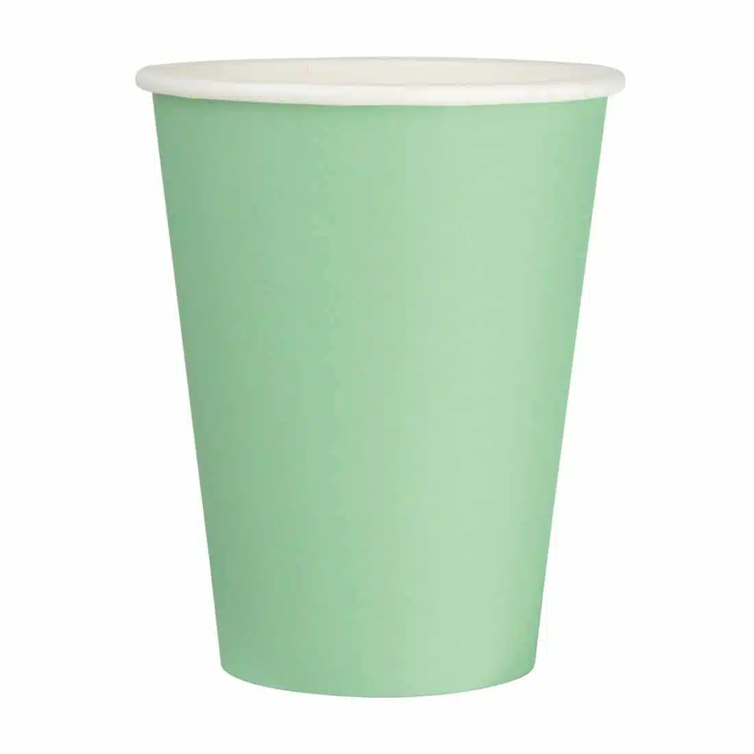 Fiesta Recyclable Single Wall Takeaway Coffee Cups Turquoise 340ml / 12oz (Pack of 50) - Image 1