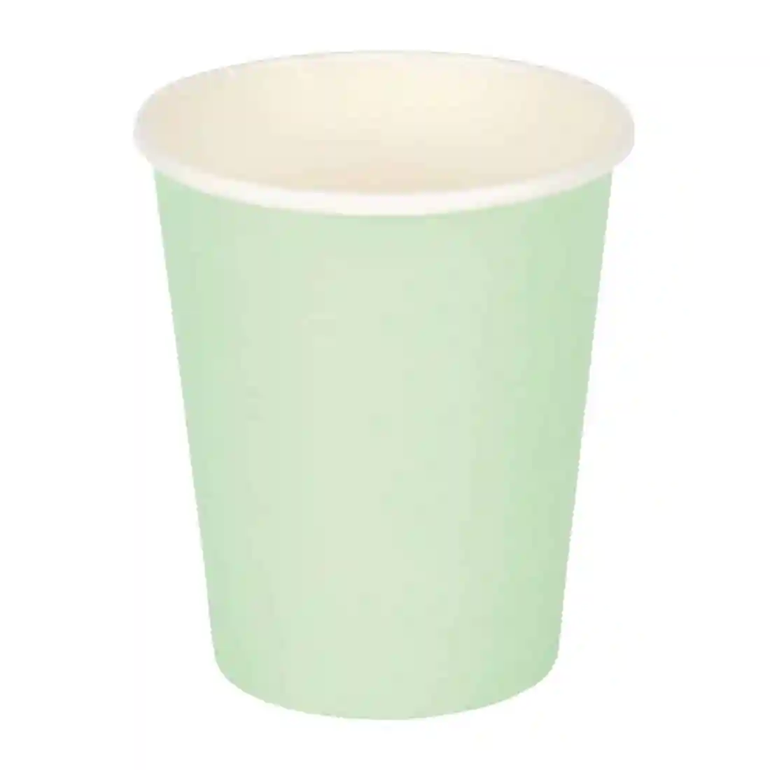 Fiesta Recyclable Coffee Cups Single Wall Turquoise 225ml / 8oz (Pack of 1000) - Image 1