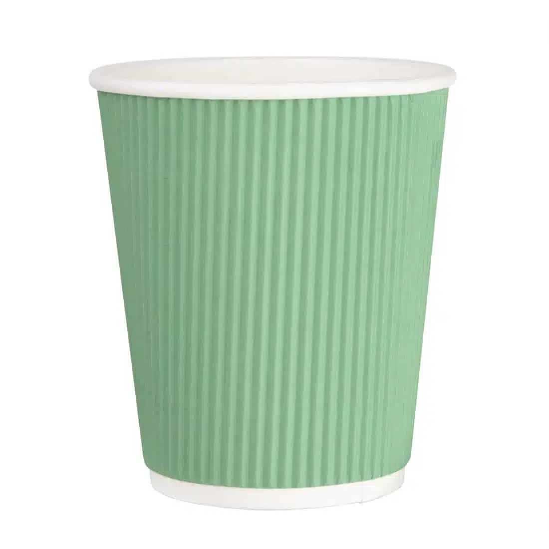 Fiesta Recyclable Coffee Cups Ripple Wall Turquoise 225ml / 8oz (Pack of 500) - Image 1