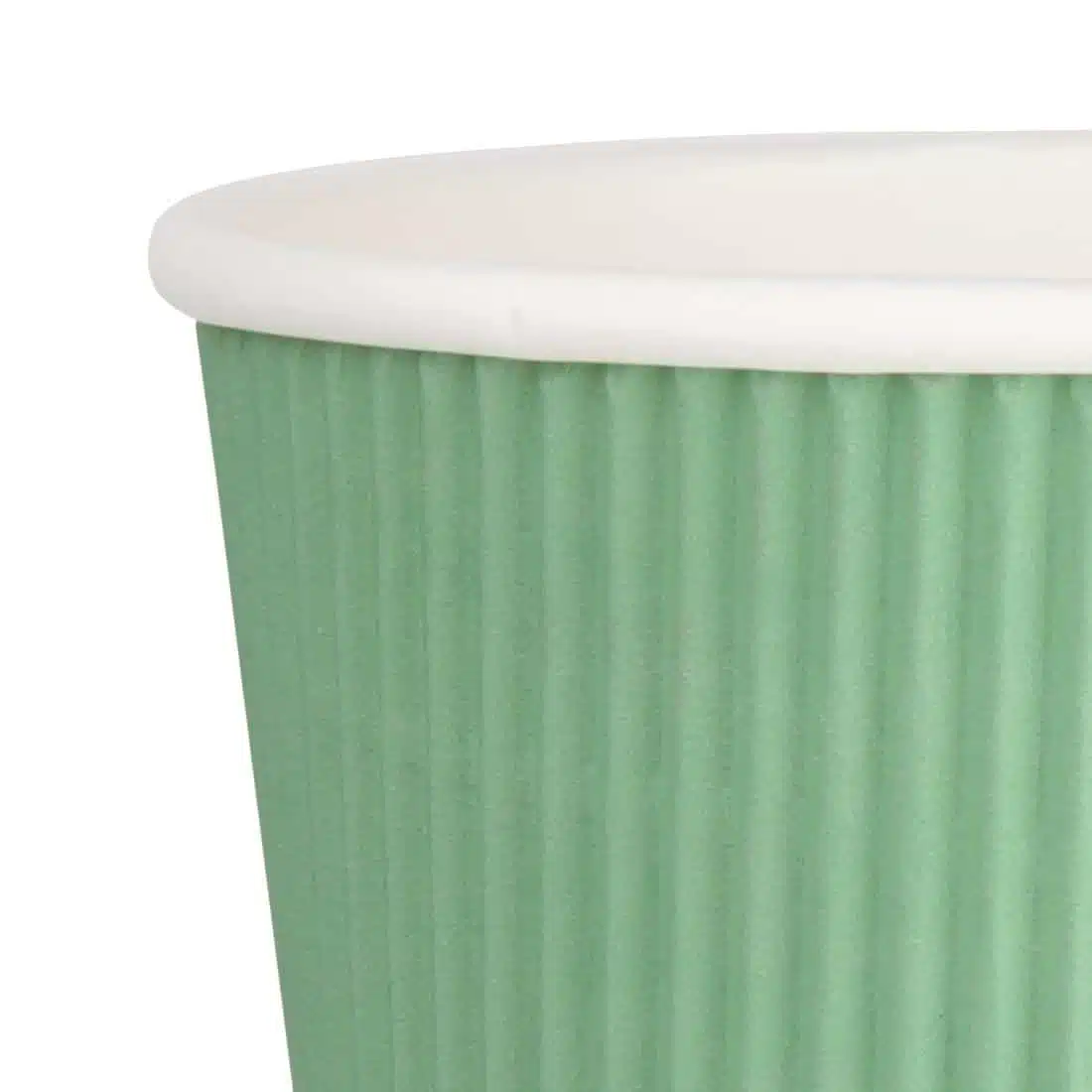 Fiesta Recyclable Coffee Cups Ripple Wall Turquoise 225ml / 8oz (Pack of 500) - Image 4