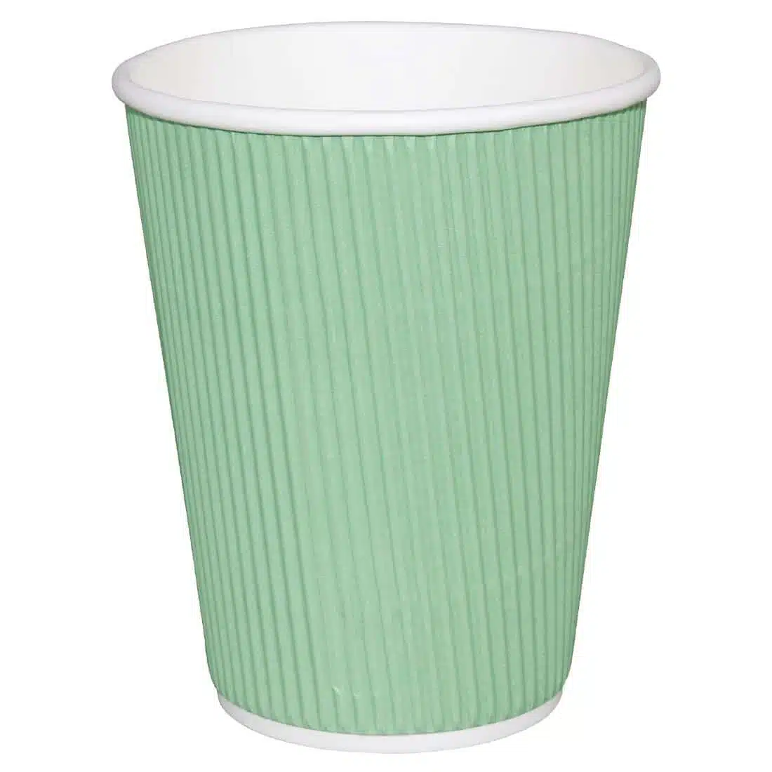 Fiesta Recyclable Coffee Cups Ripple Wall Turquoise 340ml / 12oz (Pack of 500) - Image 1