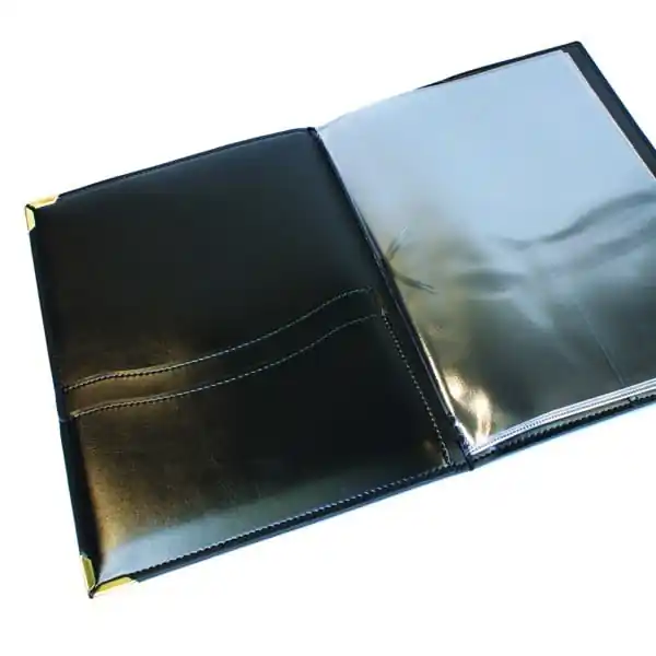 Stitched Hide Guest Room Folders