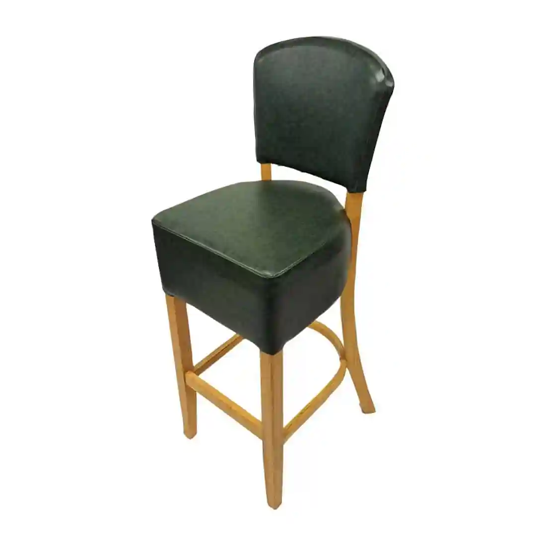 Hanoi Bar Chair in Soft Oak with Bison Cedar Vinyl - Image 1