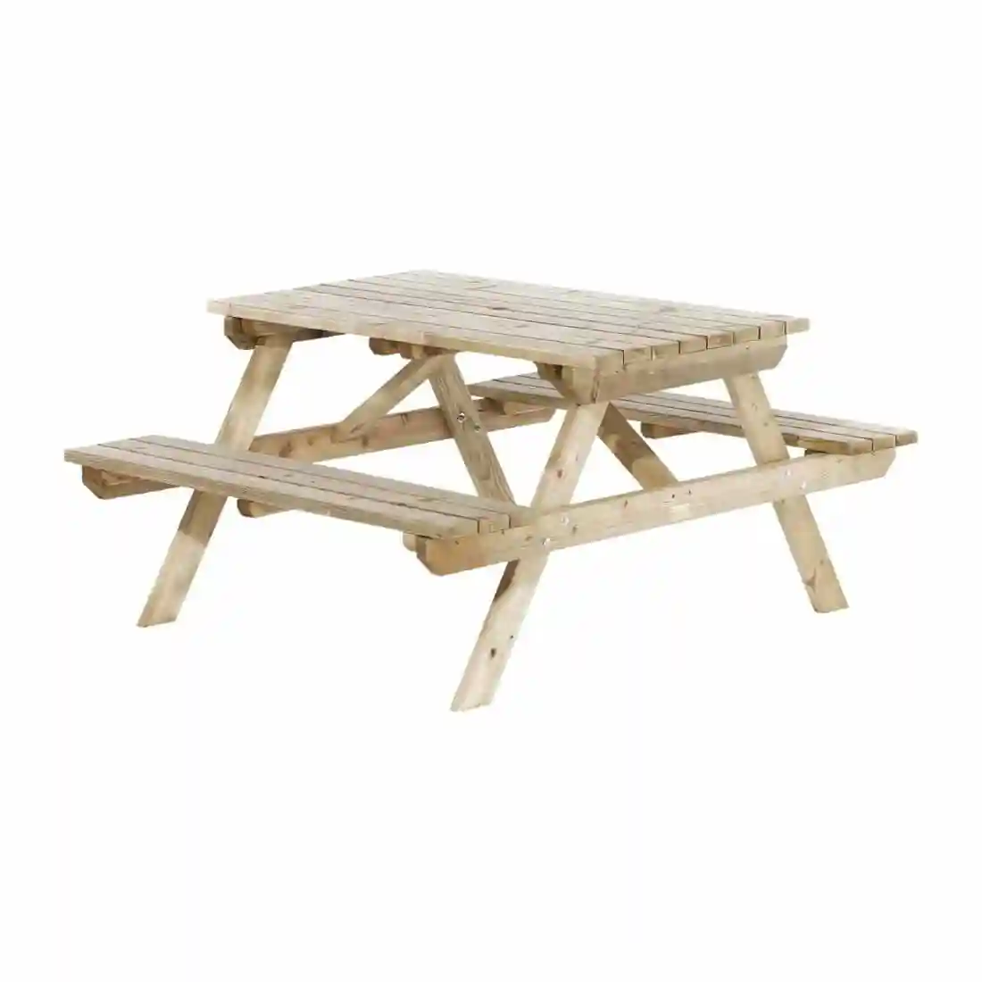 Rowlinson Picnic Table 6ft With Green Parasol 2.7m - Image 6