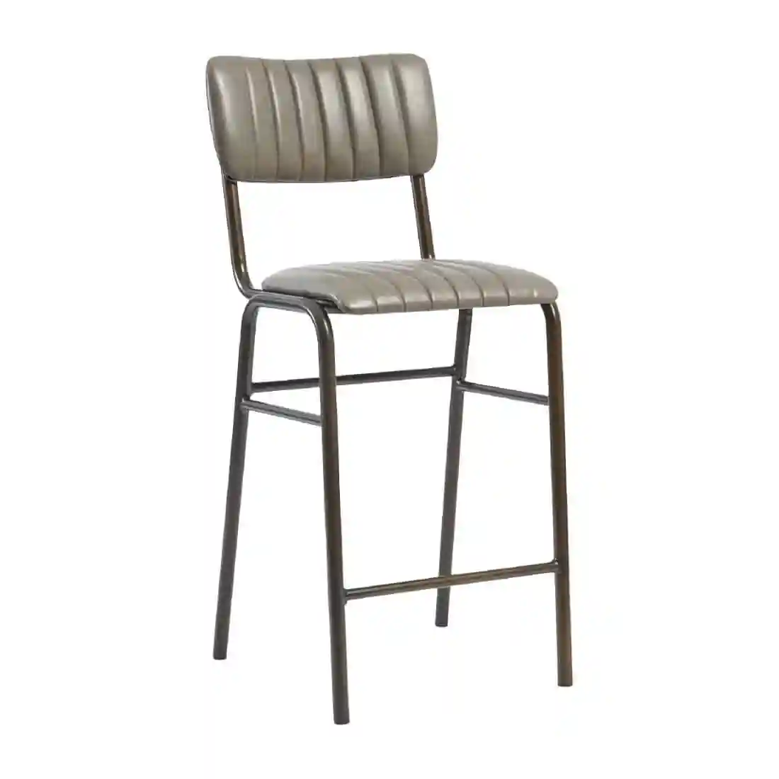 Tavo Stacking Mid Bar Stool Vintage Dark Grey (Pack of 2) - Image 1