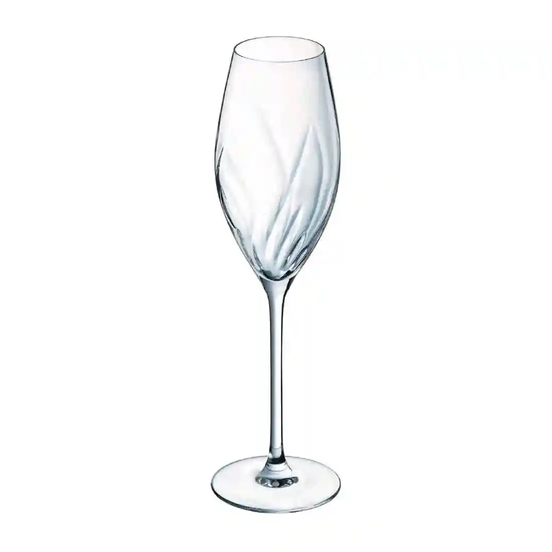 Cristal d'Arques Swirly Flute Glasses 240ml (8 Pack) - Image 1