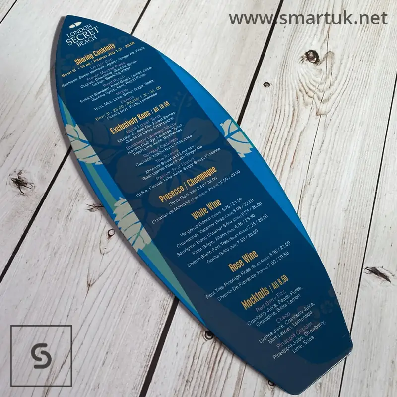 Real Wood Menu Boards