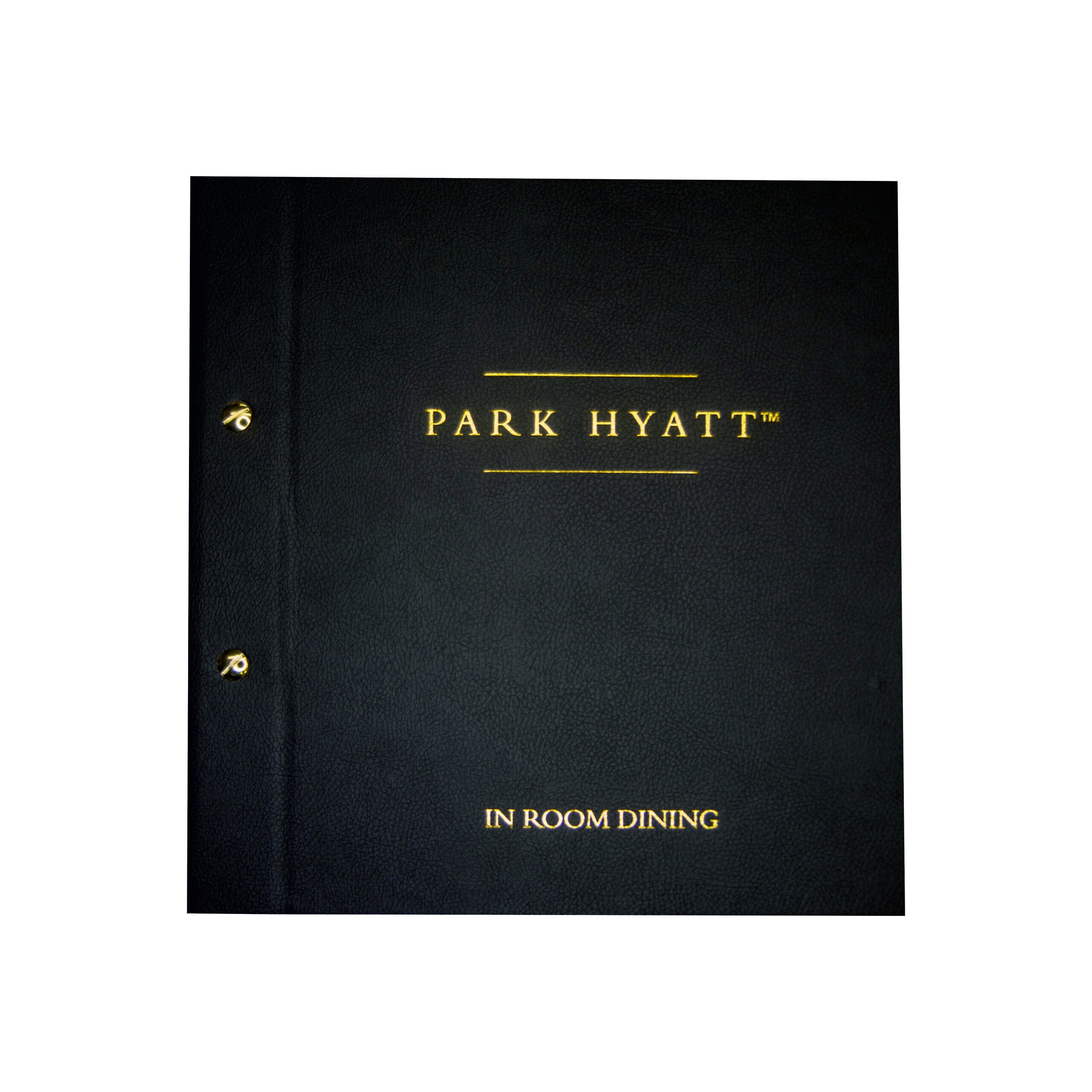 Black Fine Grain Faux Leather Menu Covers by Smart Hospitality Supplies