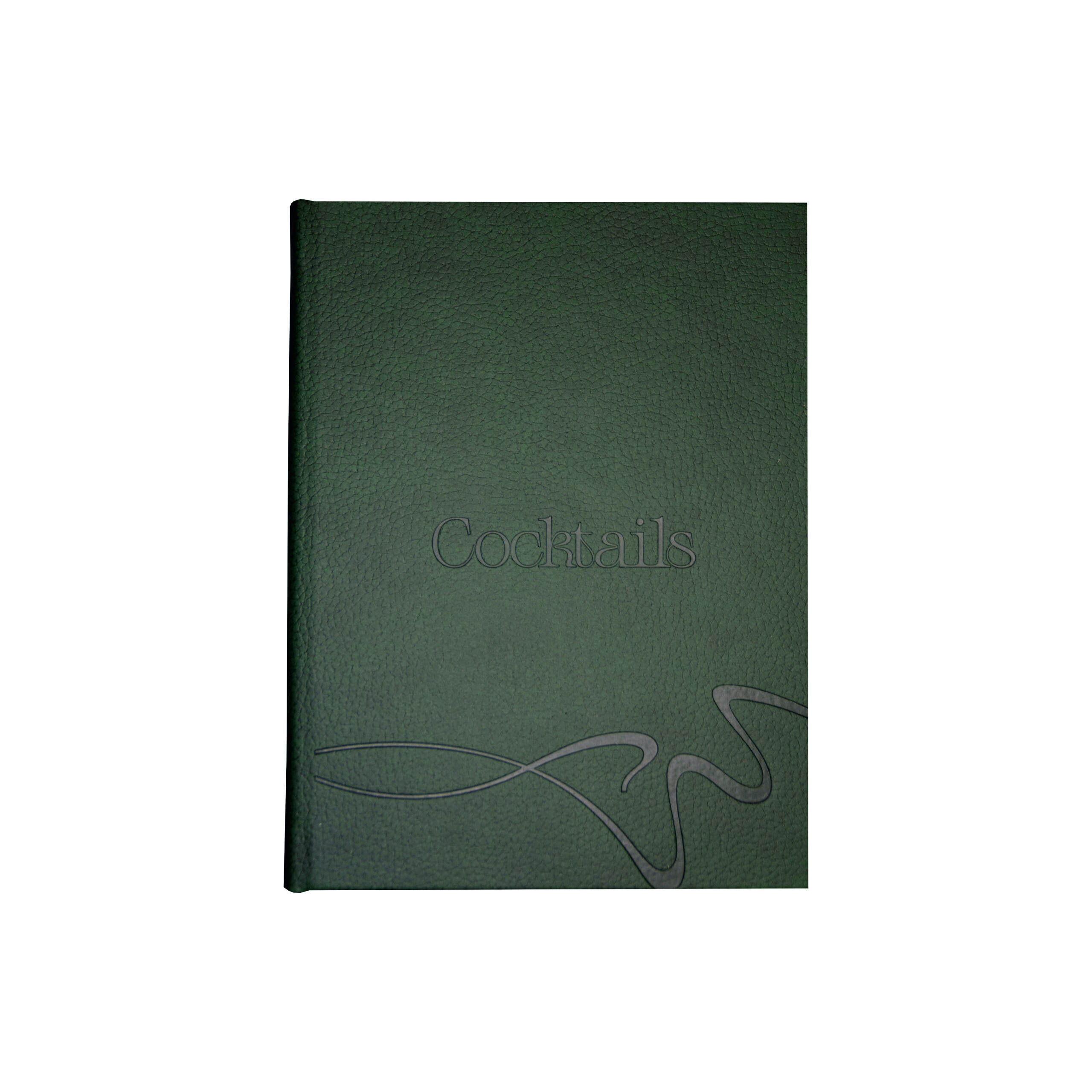 Green Fine Grain Faux Leather Menu Covers by Smart Hospitality Supplies