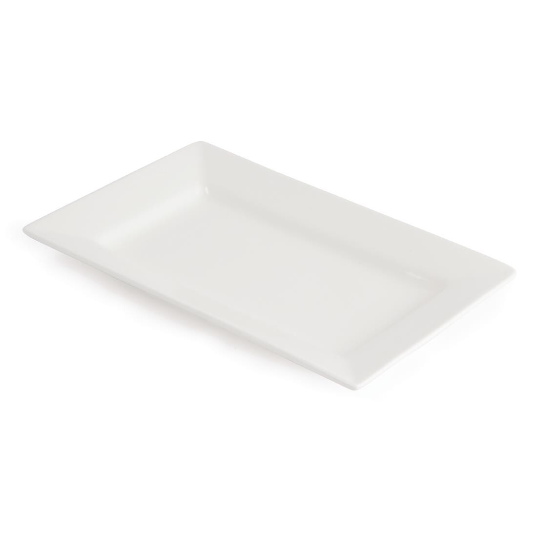 Lumina Wide Rim Rectangular Plates 257x 155mm