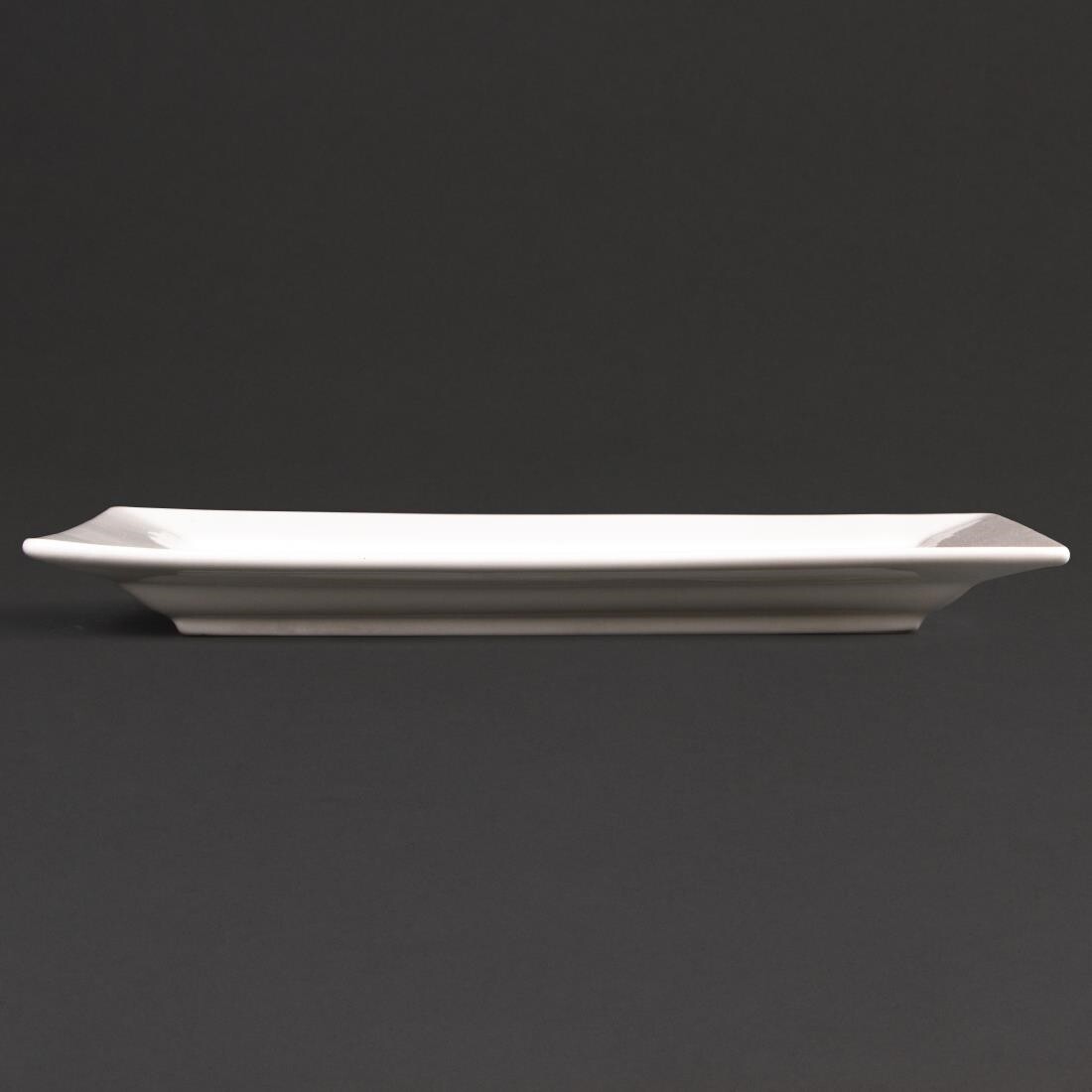 Lumina Wide Rim Rectangular Plates 257x 155mm