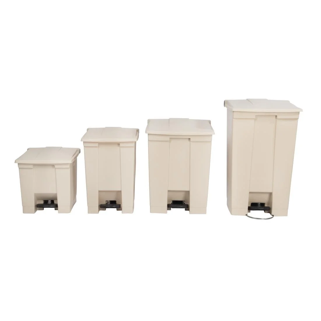 Rubbermaid Step-On Pedal Bin Beige 87Ltr - Image 3
