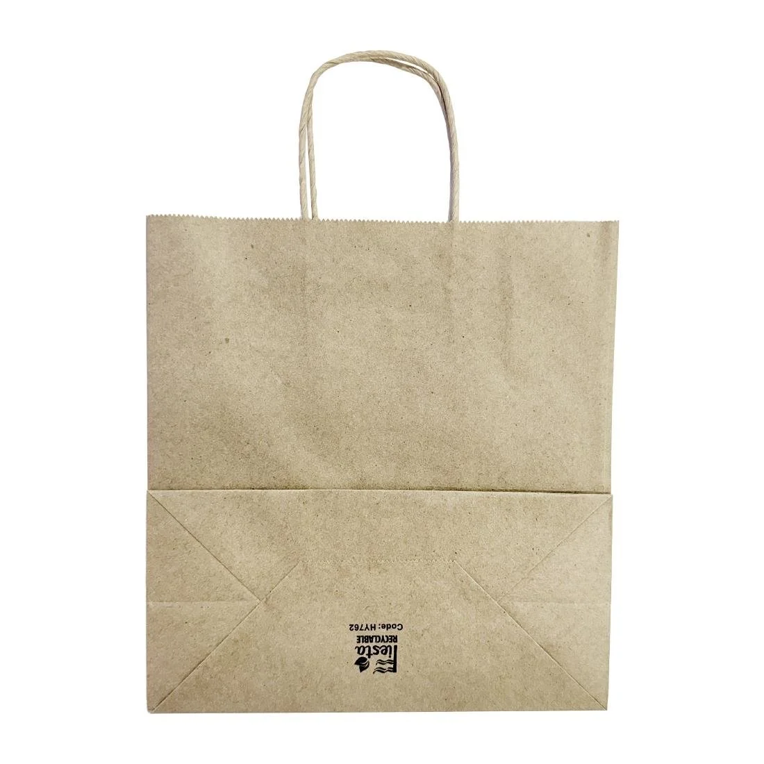 Fiesta Recyclable Twist Handle Brown Paper Bags Medium (250 Pack) - Image 2