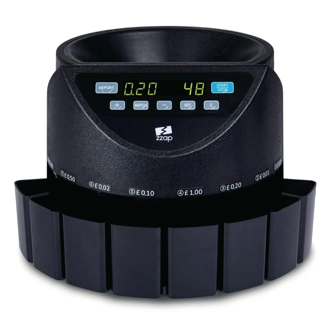 ZZap CS20 GBP Coin Counter & Sorter 220 coins/min GBP