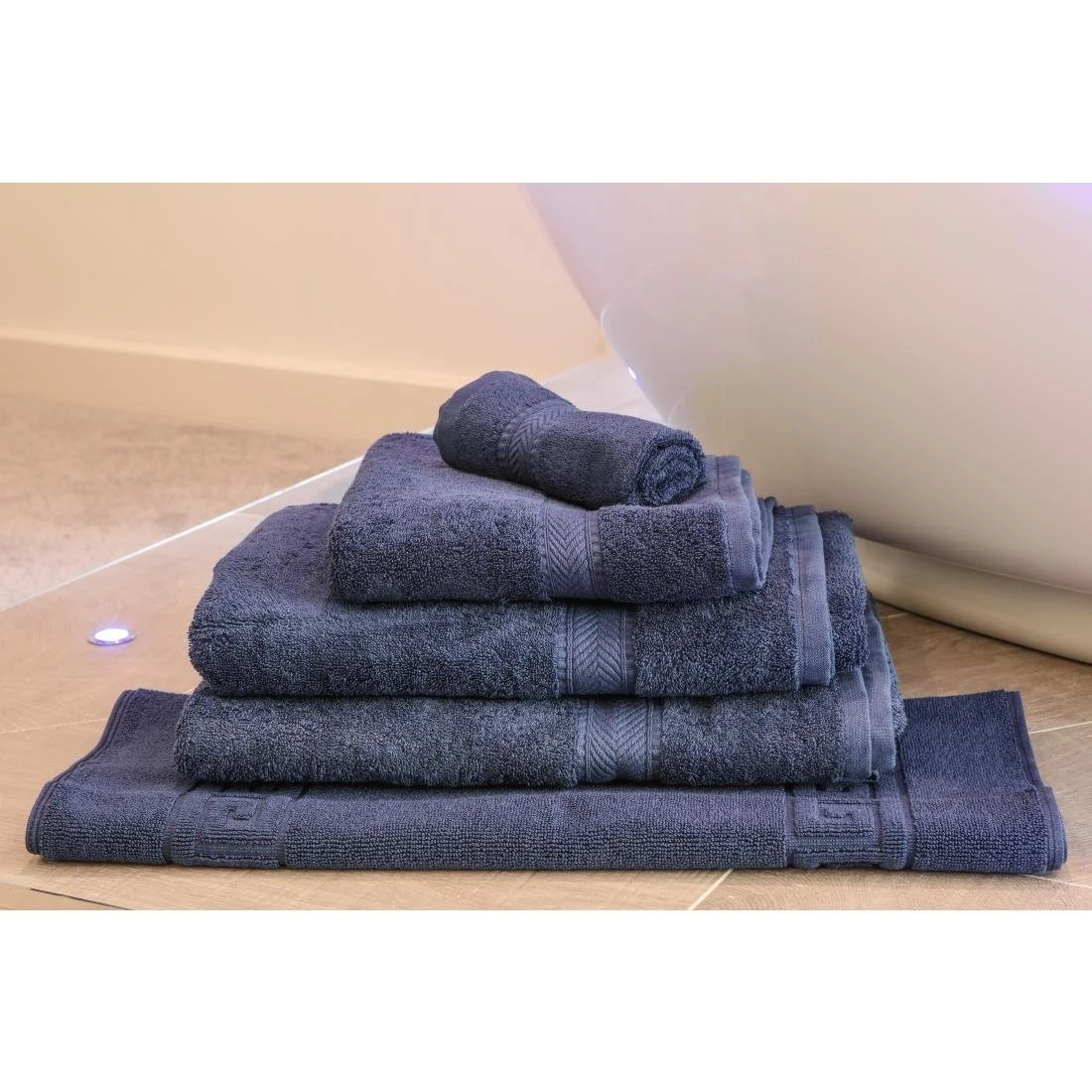 Mitre Essentials Nova Towels Navy - Image 2