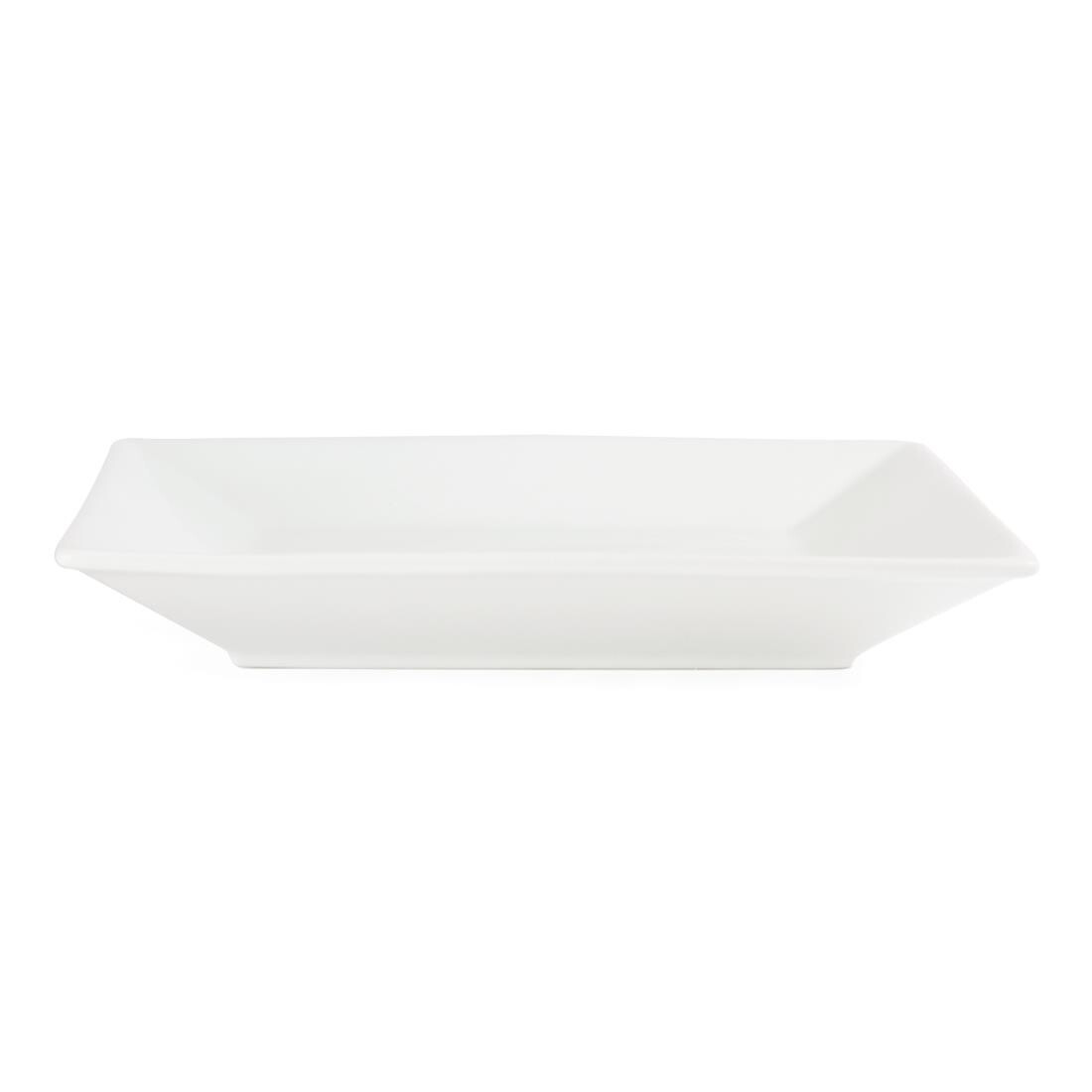 Olympia Whiteware Square Plates Wide Rim 250mm