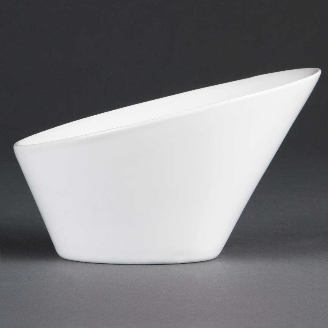 Olympia Whiteware Oval Sloping Bowls 154(L)x133(W)mm