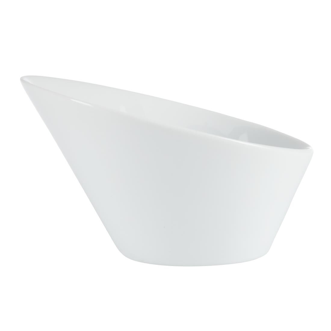 Olympia Whiteware Oval Sloping Bowls 154(L)x133(W)mm