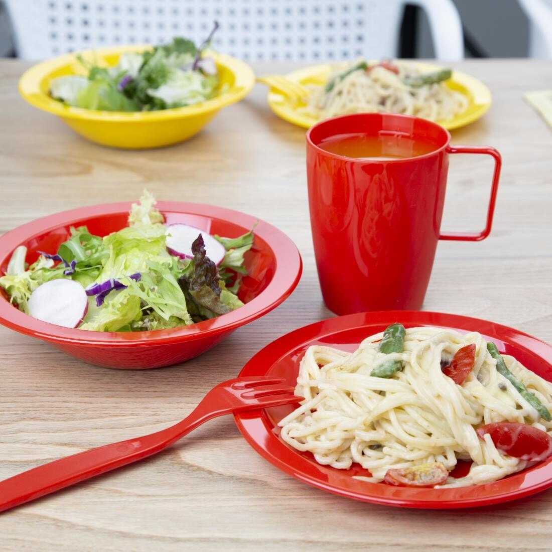 Kristallon Polycarbonate Plates Red 172mm