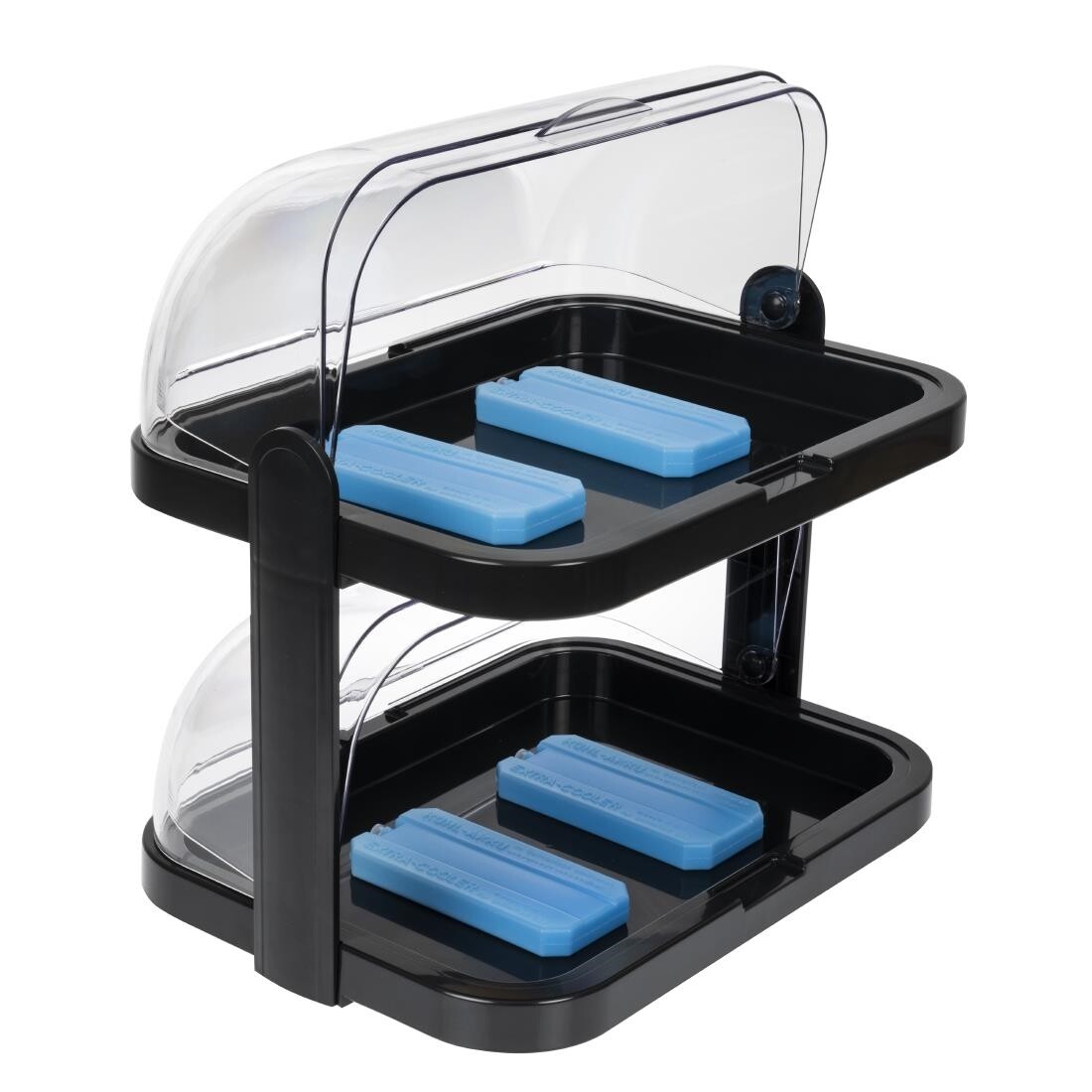 Double Decker Roll Top Cool Display Trays
