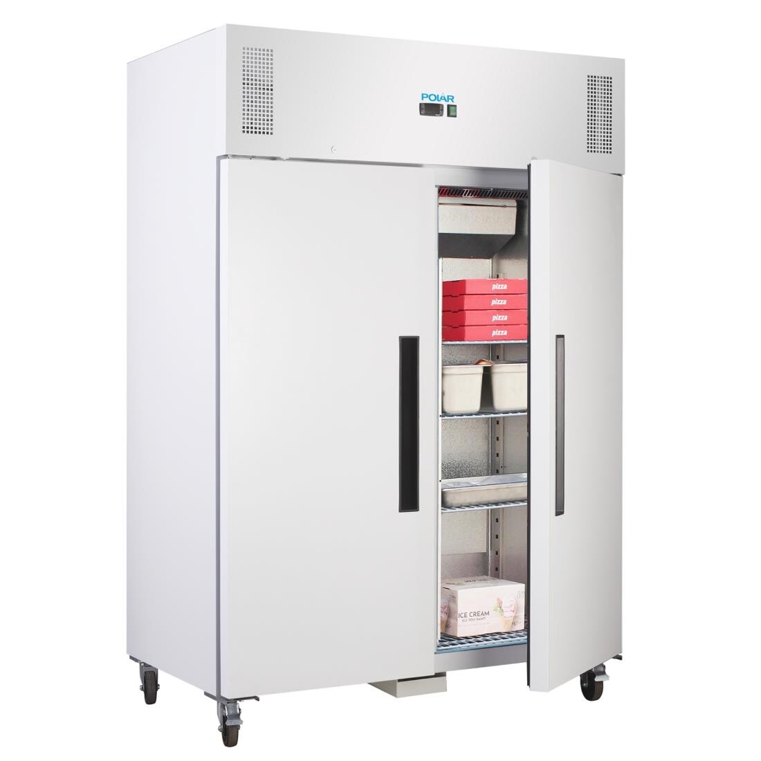 Polar Double Door Freezer White 1200Ltr