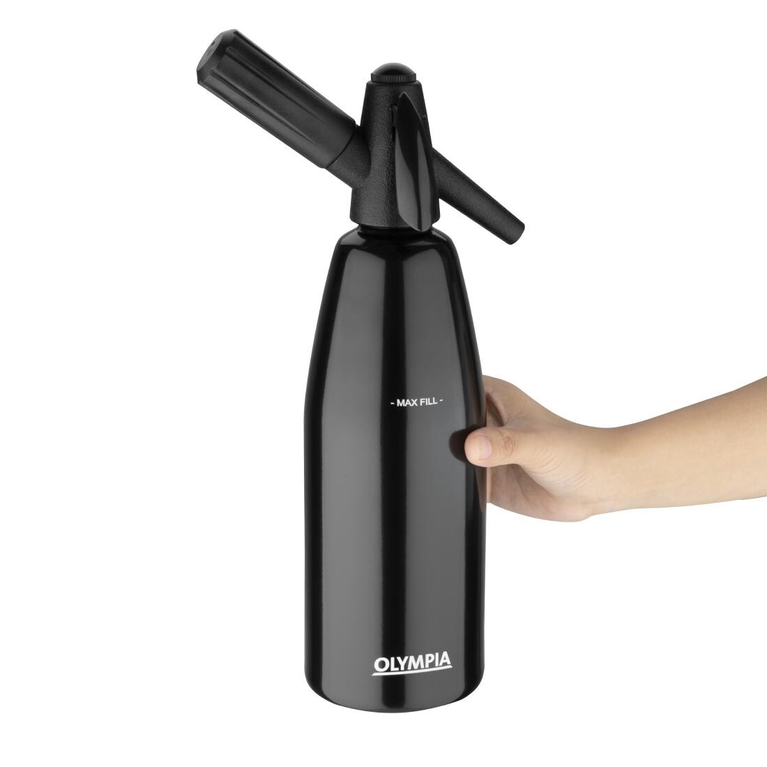 Olympia Soda Siphon Black 1L