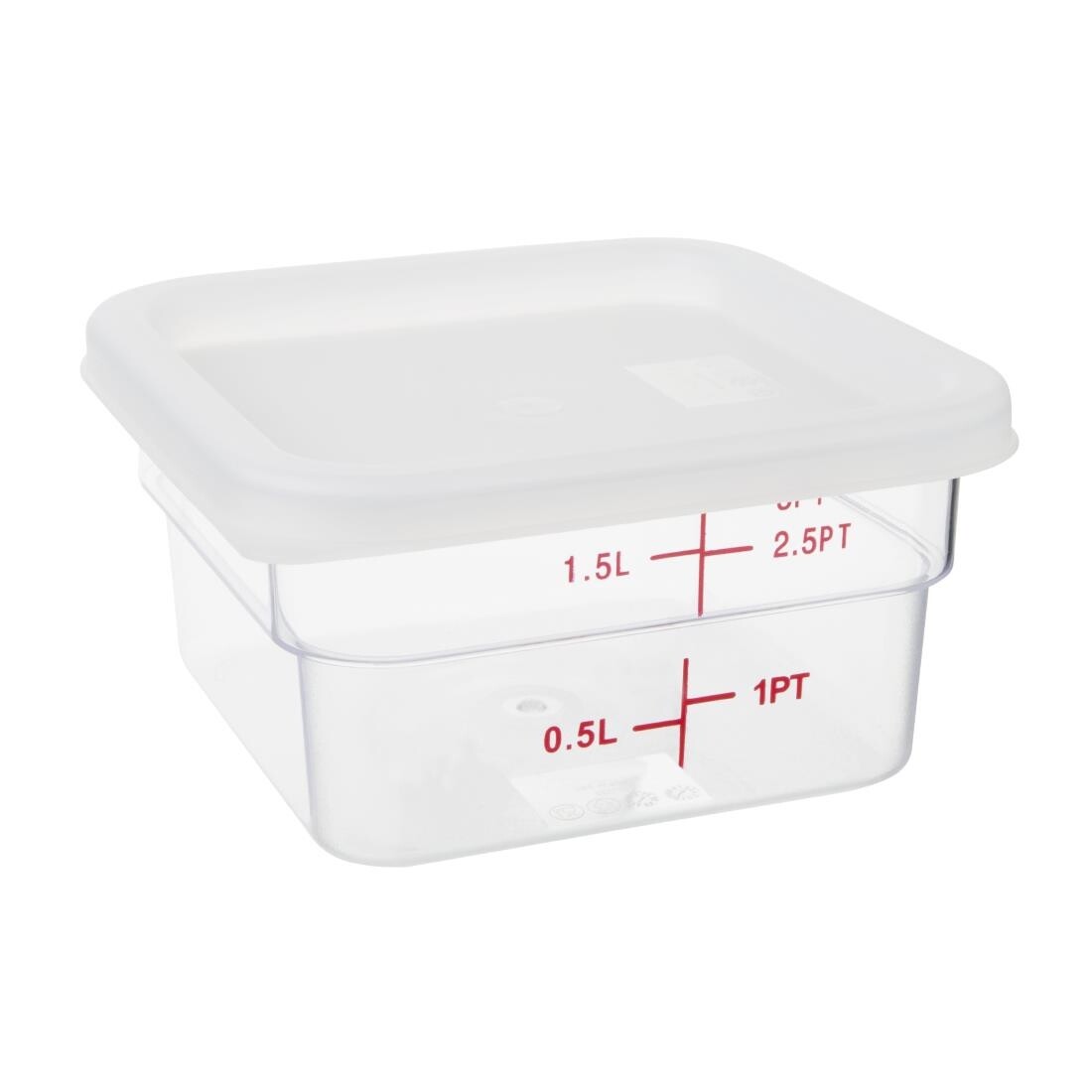 Vogue Square Lid White Small