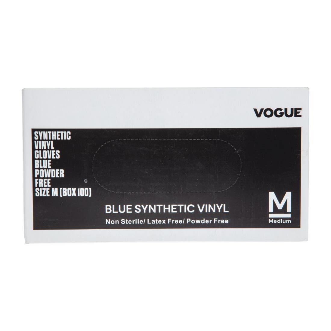 Vogue Vinyl Food Prep Gloves Blue Powder Free Large