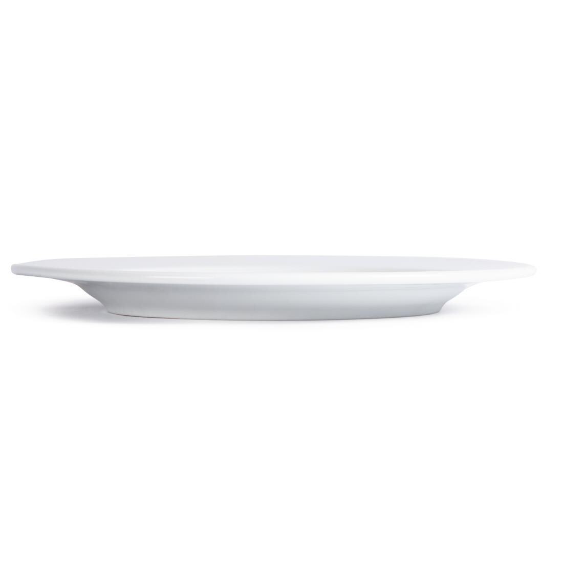 Royal Porcelain Classic White Wide Rim Plates 260mm