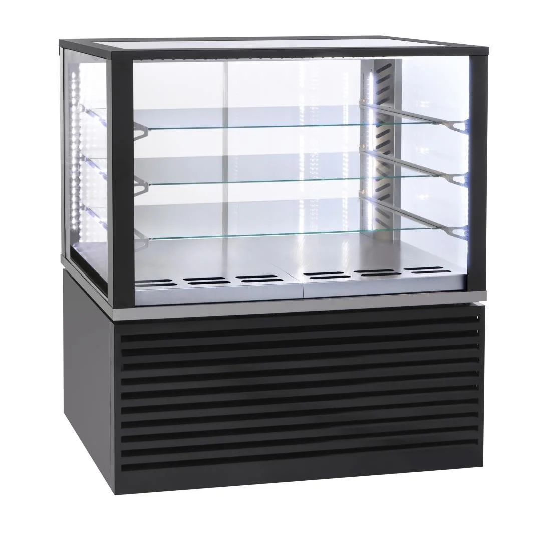 Roller Grill Panoramic Refrigerated Display Cabinet FSC Black - Image 3