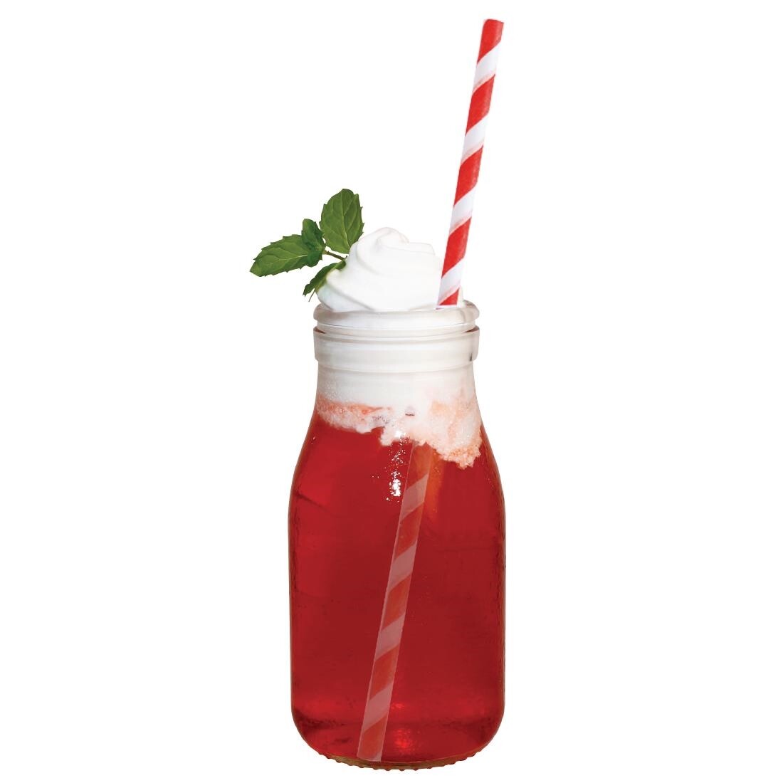 Olympia Glass Milk Bottle 200ml