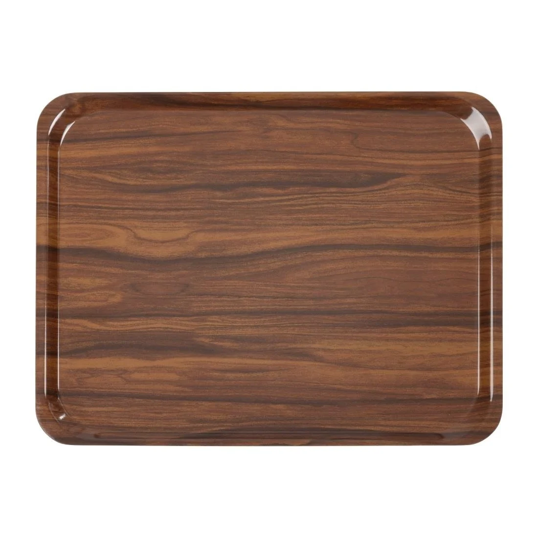 Cambro Tray Capri Rectangle Walnut 270x380mm - Image 1
