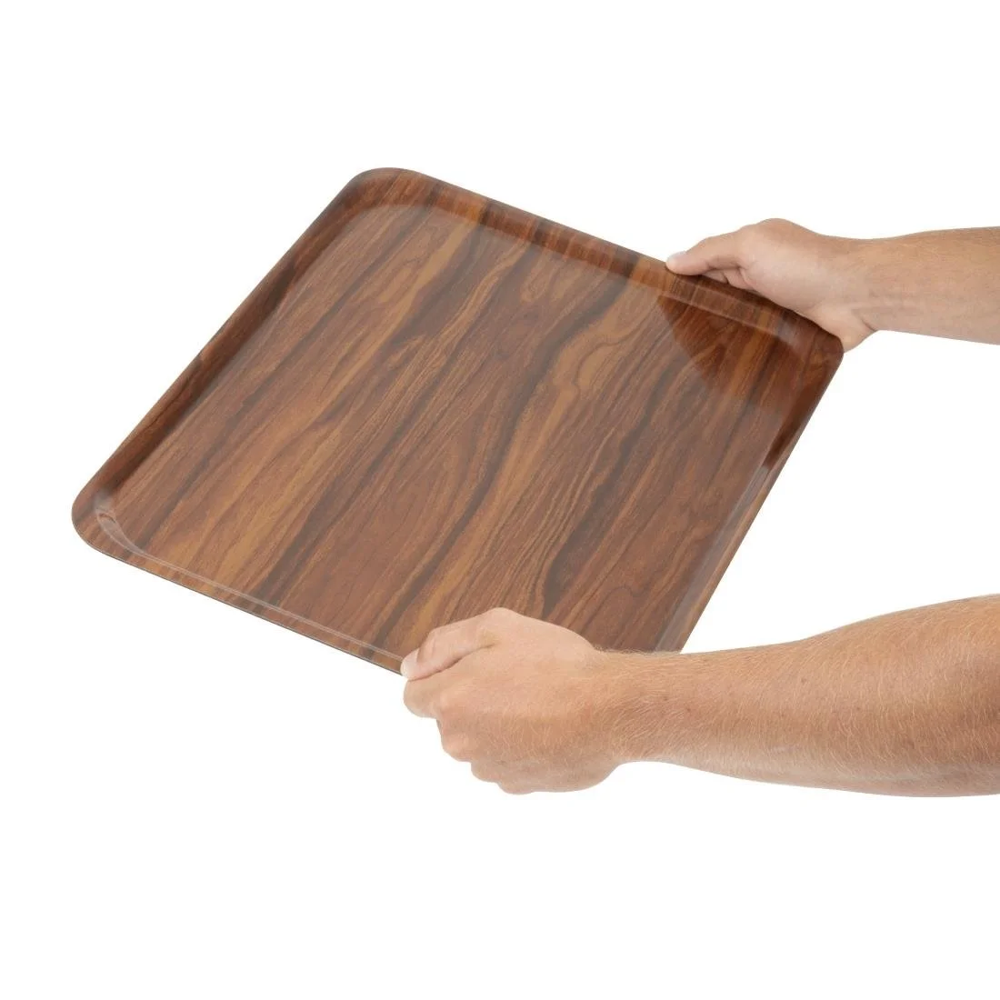 Cambro Tray Capri Rectangle Walnut 270x380mm - Image 4