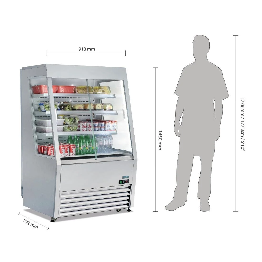 Polar G-Series Energy Efficient Multideck Display Fridge 918mm - Image 6