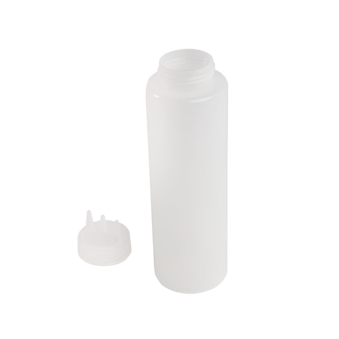 Vogue Clear 3 Nozzle Squeeze Bottle 36oz