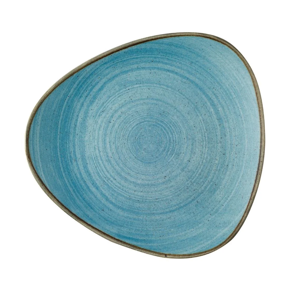 Churchill Stonecast Raw Lotus Plates Teal 228mm (12 Pack) - Image 1