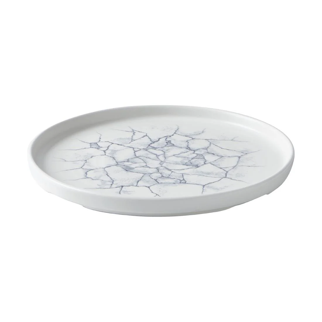 Churchill Studio Prints Kintsugi Pearl Walled Plates Grey 260mm (6 Pack) - Image 2
