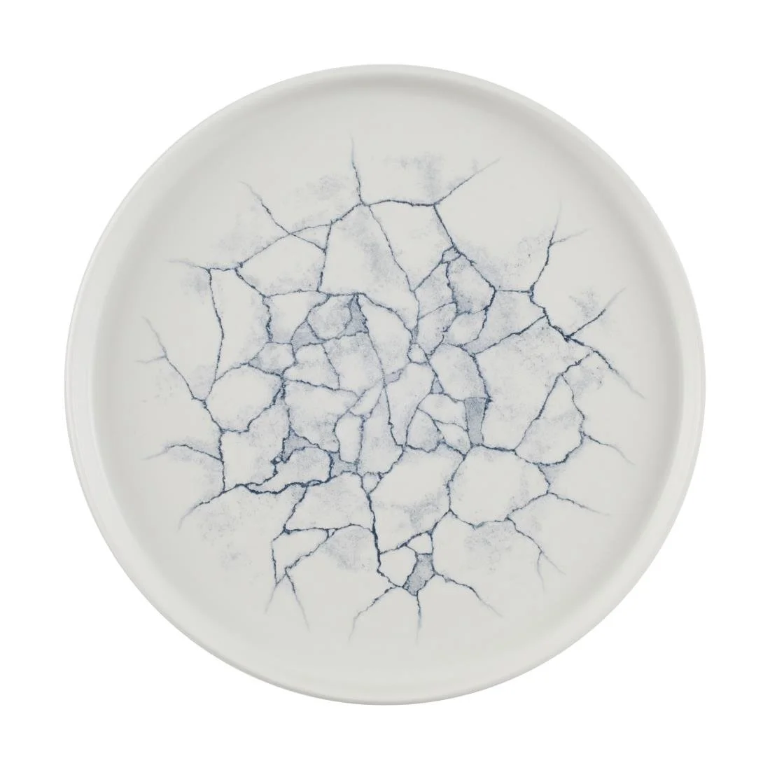 Churchill Studio Prints Kintsugi Pearl Walled Plates Grey 260mm (6 Pack) - Image 1