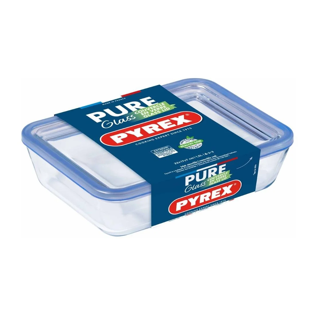 Pyrex Pure Glass Food Storage Container 0.8Ltr - Image 3