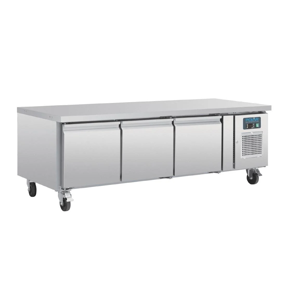 Polar U-Series Triple Door Chef Base Counter Fridge - Image 1