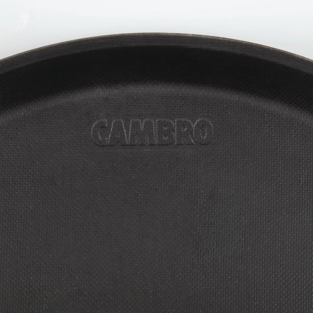 Cambro Treadlite Fibreglass Round Non-Slip Tray Black - Image 3
