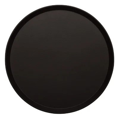 Cambro Treadlite Fibreglass Round Non-Slip Tray Black - Image 4