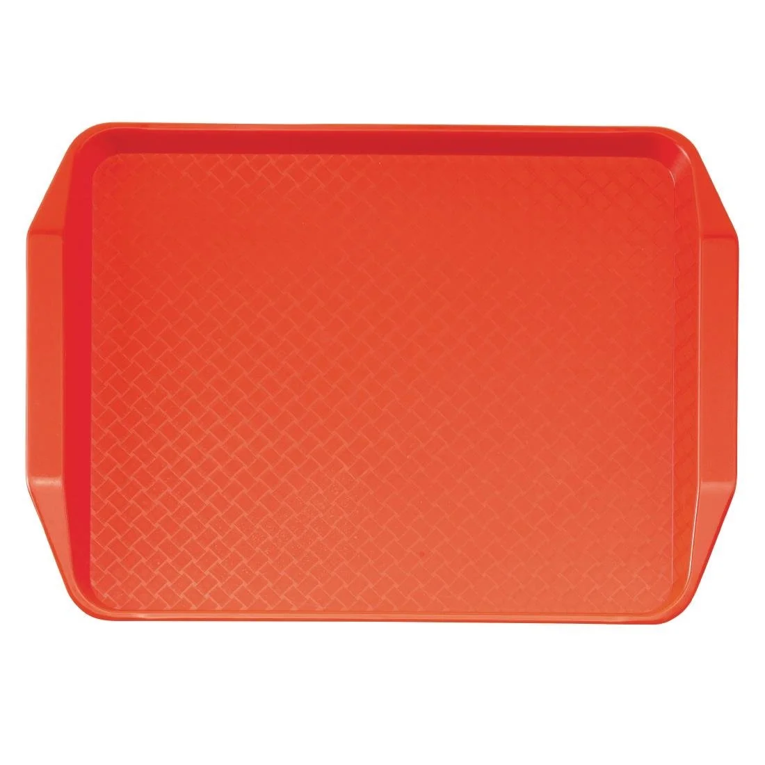Cambro Polypropylene Handled Fast Food Tray Red 430mm - Image 1