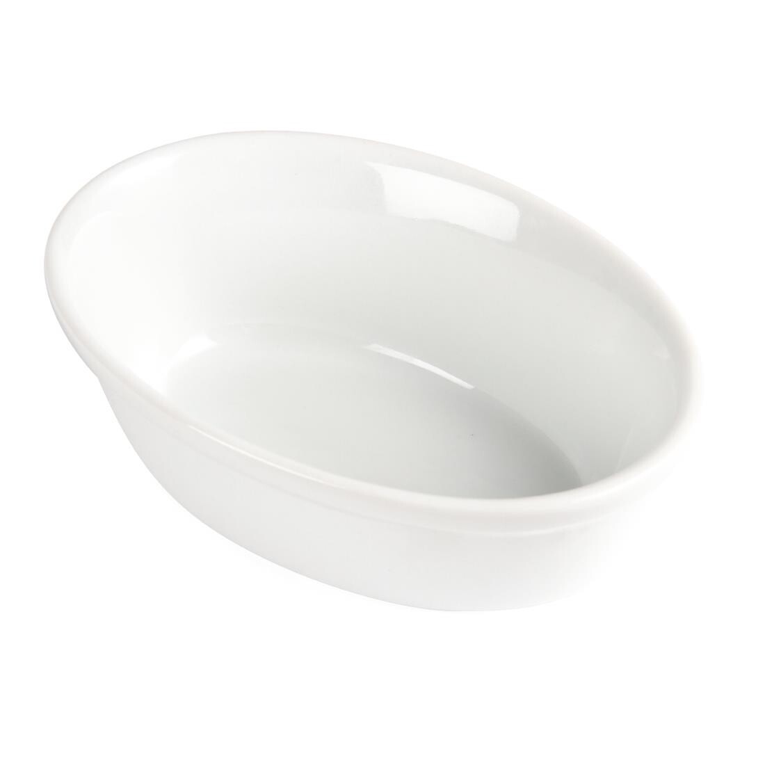 Olympia Whiteware Oval Pie Bowls 161mm