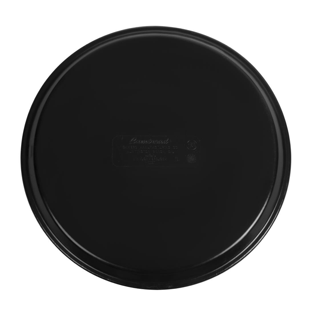 Cambro Fibreglass Round Non-Skid Tray Black 11in