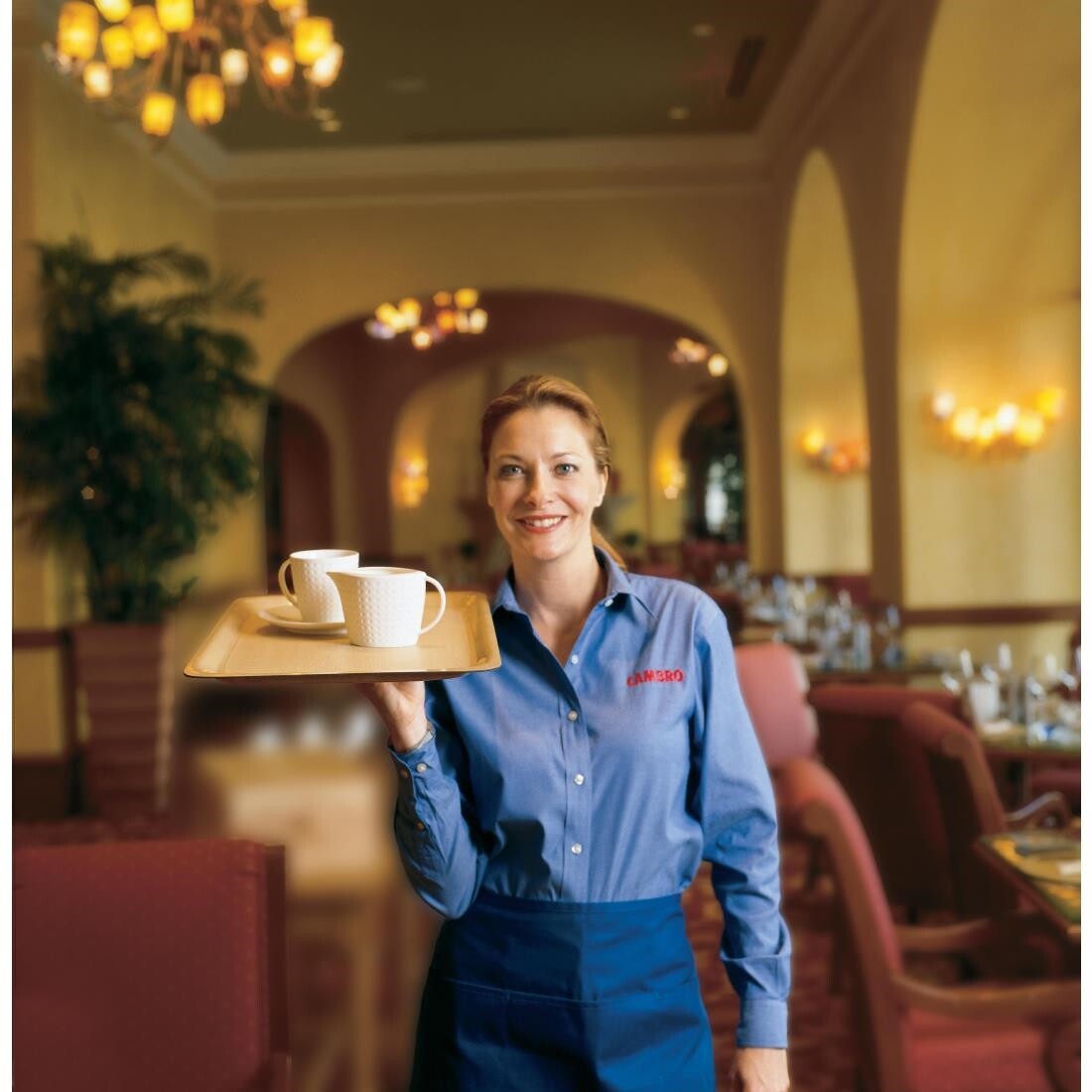 Cambro Mykonos Food Tray Birch 430mm