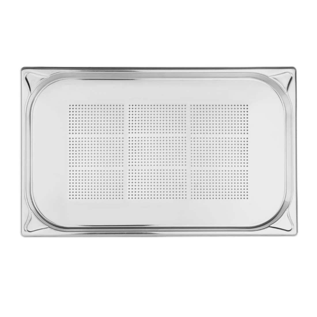 Vogue Stainless Steel Heavy Duty Perforated 1/1 Gastronorm Tray 20mm - Image 5